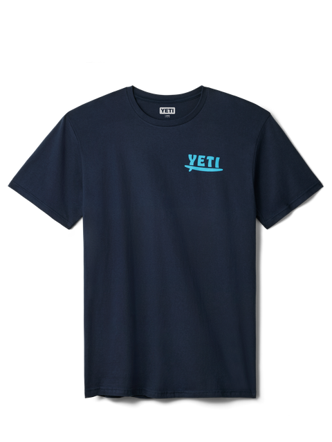 YETI Big Wave Short Sleeve T-Shirt Navy On Sale