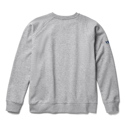 YETI Brushed Fleece Crewneck Pullover Grey Free shipping