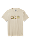 YETI Camo Logo Badge Short Sleeve T-Shirt Sand High Quality