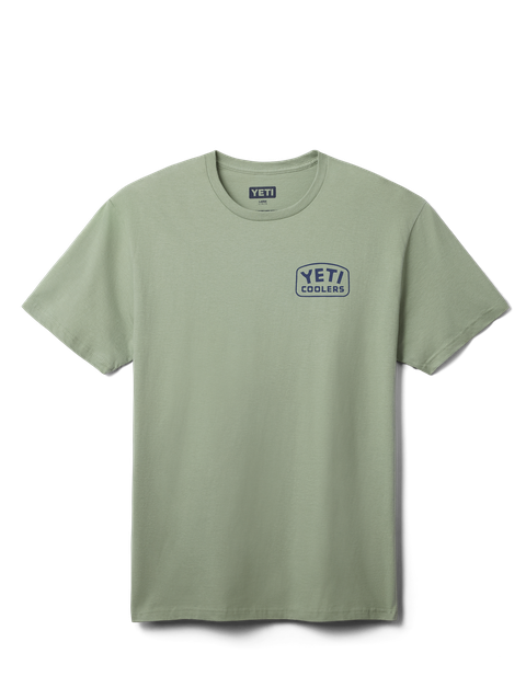 YETI Coolers® Reelin Feelin' Fishing Short Sleeve T-Shirt Olive New Arrival