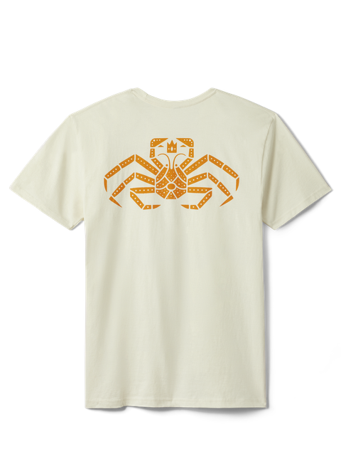 YETI King Crab Short Sleeve T-Shirt Natural On Sale