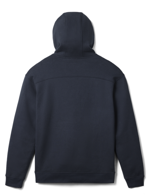 YETI® Logo Built for the Wild Fleece Hoodie Navy High Quality