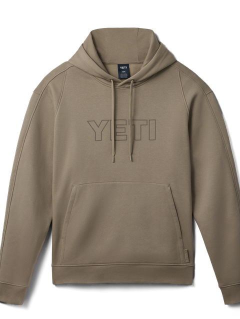 YETI® Logo Built for the Wild Fleece Hoodie Taupe Best Price