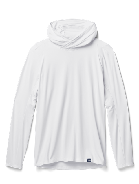 YETI Men's Hooded Ultra Lightweight Sunshirt White New Arrival