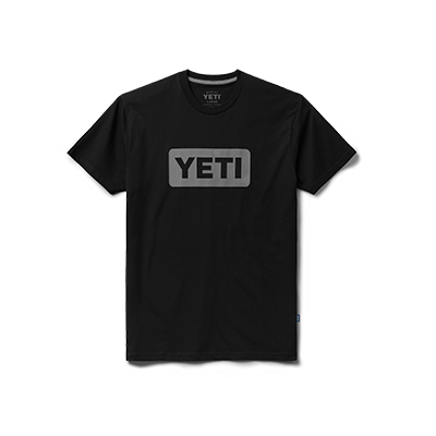 YETI Premium Logo Badge Short Sleeve T-Shirt Black High Quality