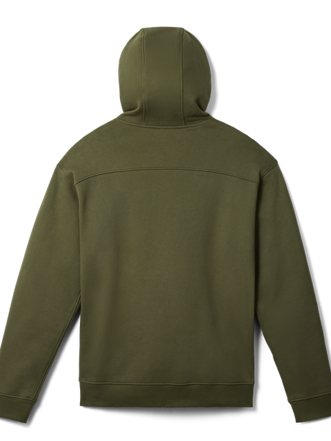 YETI® Script Built for the Wild Fleece Hoodie Olive On Sale