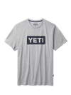 YETI Short Sleeve T-Shirt Heather Grey/Navy Same Day Delivery