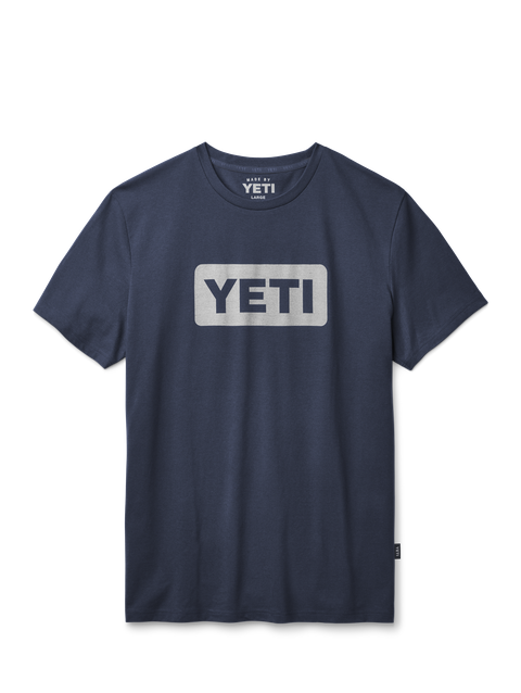 YETI Short Sleeve T-Shirt Navy/White Same Day Delivery