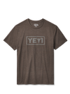 YETI Steer Badge Short Sleeve T-Shirt Heather Espresso High Quality