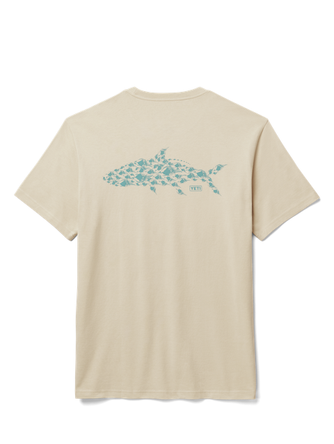 YETI Tarpon Flies Short Sleeve T-Shirt Sand On Sale