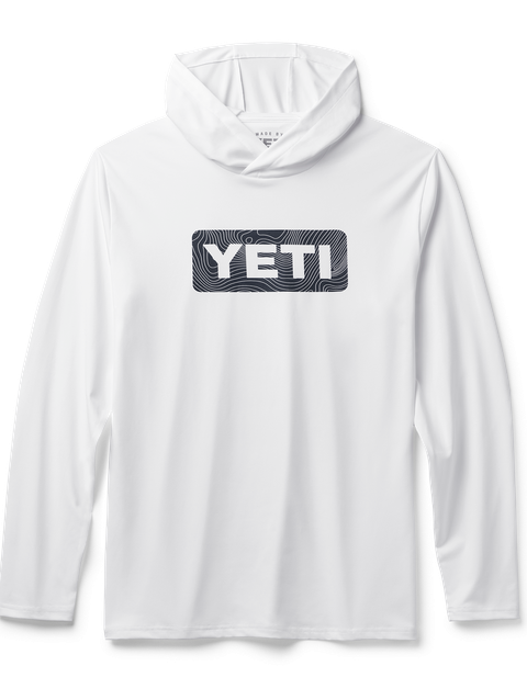 YETI Wave Logo Badge Hooded Long Sleeve Sunshirt On Sale