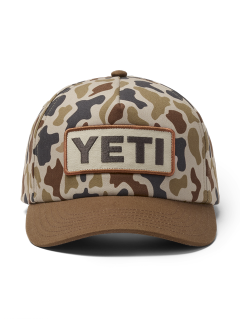 YETI® Wetlands Camo Logo Badge Mid Pro Flat Brim Hat Best Seller