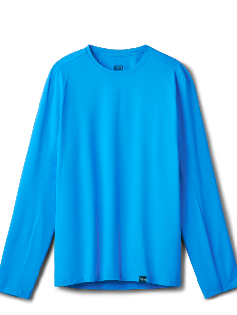 YETI Women's Crew Neck Ultra Light Sunshirt Blue On Sale